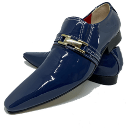 Sapato Masculino Italiano em Couro Social Executiv... - Di Paolo Sapatos Masculinos