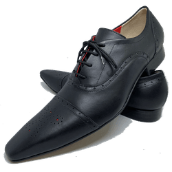 Sapato Masculino Italiano em Couro Social Executiv... - Di Paolo Sapatos Masculinos