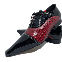 Sapato Masculino Italiano em Couro Social Executiv... - Di Paolo Sapatos Masculinos