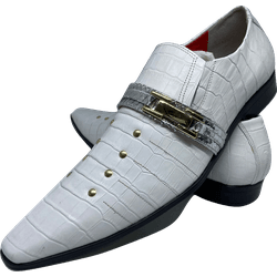 Sapato Masculino Italiano em Couro Social Executiv... - Di Paolo Sapatos Masculinos
