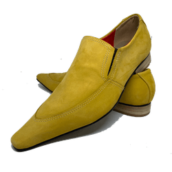 Mocassim Italiano em Nobuck Social Executivo Limon... - Di Paolo Sapatos Masculinos