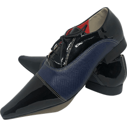 Sapato Masculino Italiano em Couro Social Executiv... - Di Paolo Sapatos Masculinos