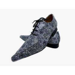 Sapato Masculino Italiano Em Couro Branco Executiv... - Di Paolo Sapatos Masculinos