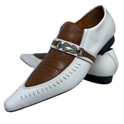 Sapato Masculino Italiano Em Couro Marrom Social C... - Di Paolo Sapatos Masculinos