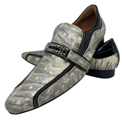 Sapato Masculino Italiano Em Couro Branco Social C... - Di Paolo Sapatos Masculinos