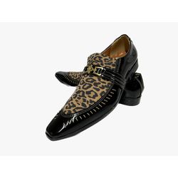 Sapato Masculino Italiano Em Couro Social Preto On... - Di Paolo Sapatos Masculinos