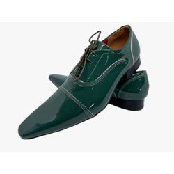 Sapato Masculino Italiano Em Couro Verniz Executiv... - Di Paolo Sapatos Masculinos
