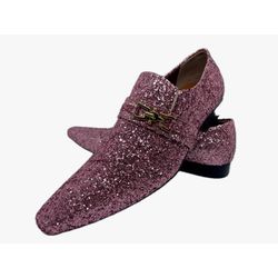 Sapato Masculino Italiano Em Couro Social Rosa Gli... - Di Paolo Sapatos Masculinos
