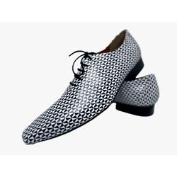 Sapato Masculino Italiano Em Couro Social Branco e... - Di Paolo Sapatos Masculinos