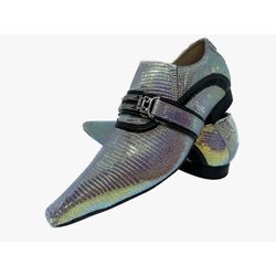 Sapato Masculino Italiano em Couro Social Executiv... - Di Paolo Sapatos Masculinos