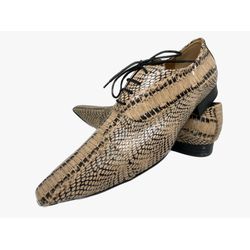 Sapato Masculino Italiano em Couro Executivo Bege ... - Di Paolo Sapatos Masculinos