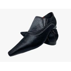 Mocassim Masculino Italiano em Pelo Social Preto -... - Di Paolo Sapatos Masculinos