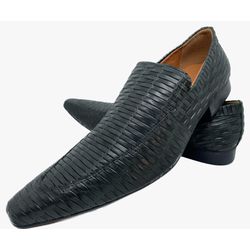 Mocassim Masculino Italiano em Couro Social Preto ... - Di Paolo Sapatos Masculinos