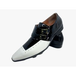 Sapato Masculino Italiano Em Couro Social Branco R... - Di Paolo Sapatos Masculinos