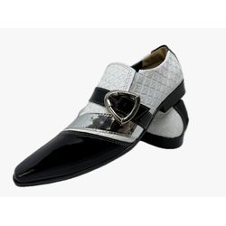 Sapato Masculino Italiano Em Couro Social Branco R... - Di Paolo Sapatos Masculinos