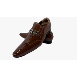 Sapato Masculino Italiano Em Couro Marrom Ref: D89 - Di Paolo Sapatos Masculinos