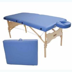 Antares Azul Claro - Maca Portátil de Massagem - Diprofisio Aparelhos de Estética e Fisioterapia