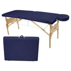 Antares Azul Marinho - Maca Portátil Legno - Diprofisio Aparelhos de Estética e Fisioterapia