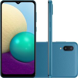  Samsung Galaxy A02 32GB 4G- 2GB RAM - Azul - 071 - DISTRIBUIDORDECELULARES