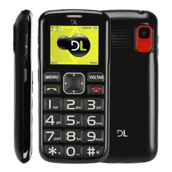 Celular DL YC110 Dual Chip - DL - Preto - 008 - DISTRIBUIDORDECELULARES