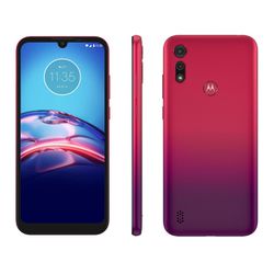 Smartphone Motorola Moto E6S 64GB Vermelho Magenta... - DISTRIBUIDORDECELULARES