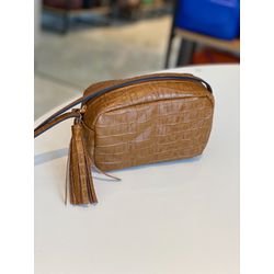 Bolsa Lia P Caramelo Croco - Divina Luz