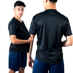 Camiseta Dryfit Básica Lisa Preta - DRY-PTO - DJON