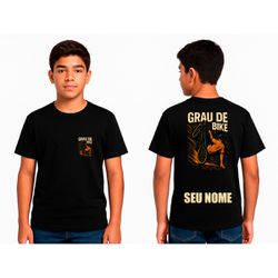 Camiseta Grau de Bike Infantil personalizada com n... - DJON