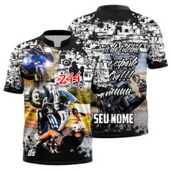 Camiseta Personalizada com seu nome 244 não é crim... - DJON