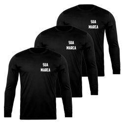 KIT 3 Camisetas Personalizadas com sua Logo ou Art... - DJON