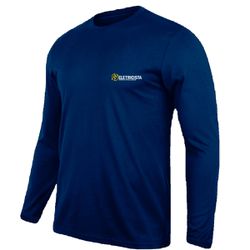 Camiseta Manga Longa Uniforme para Eletricista Azu... - DJON