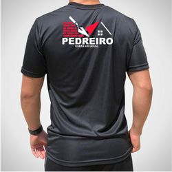 Camiseta Uniforme para Pedreiro Preto - PRED-PTO - DJON