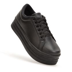 Casual Dk Karina Todo Preto Platforma - DK Shoes | Tênis Casuais Femininos