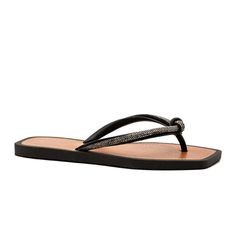 Chinelo Feminino com Strass Preto - DK Shoes | Tênis Casuais Femininos