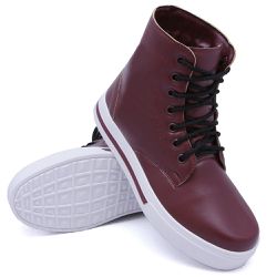 Botinha Pietra Cano Baixo Dk Shoes Bordo - DK Shoes | Tênis Casuais Femininos