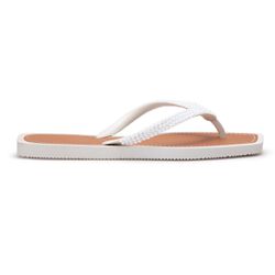 Chinelo Feminino com Strass Branco - DK Shoes | Tênis Casuais Femininos