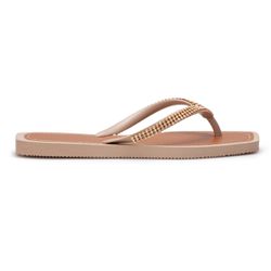 Chinelo Feminino com Strass Nude - DK Shoes | Tênis Casuais Femininos