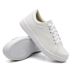 Tênis Casual Branco Siena Dk Shoes Branco - DK Shoes | Tênis Casuais Femininos
