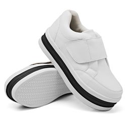 Tênis Slip On Casual Dk shoes Tira Auto Colante Plataforma Branco - DK Shoes | Tênis Casuais Femininos