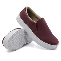 Tênis Infantil Slip On Dk Liso Bordo - DK Shoes | Tênis Casuais Femininos