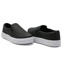 Tênis Infantil Slip On Dk Liso Preto - DK Shoes | Tênis Casuais Femininos