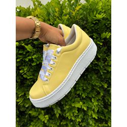Casual Siena Dk Amarelo Manteiga Platforma 