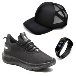 KIT Tênis Casual Esportivo Masculino Confortável +... - DMDAMANDO