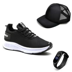 KIT Tênis Casual Esportivo Masculino Confortável +... - DMDAMANDO
