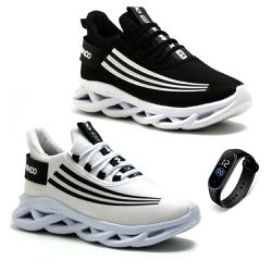 KIT 2 Pares Tênis Casual Esportivo Masculino Confo... - DMDAMANDO
