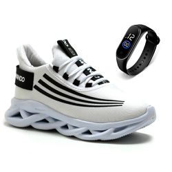 KIT Tênis Casual Esportivo Masculino Confortável +... - DMDAMANDO