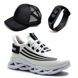 Combo Tênis Esportivo Masculino Para Treino Confor... - DMDAMANDO