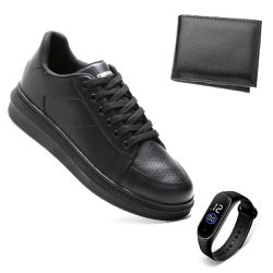 Kit Tênis Casual Masculino em Couro Dm Damando +Ca... - DMDAMANDO