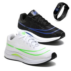 Kit 2 Pares Tênis Masculino Esportivo Para Treino ... - DMDAMANDO