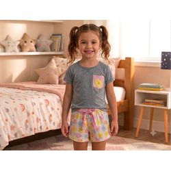 Baby Doll Infantil D’Noite em malha com silk - BI1... - D'Noite - Pijamas e Homewear